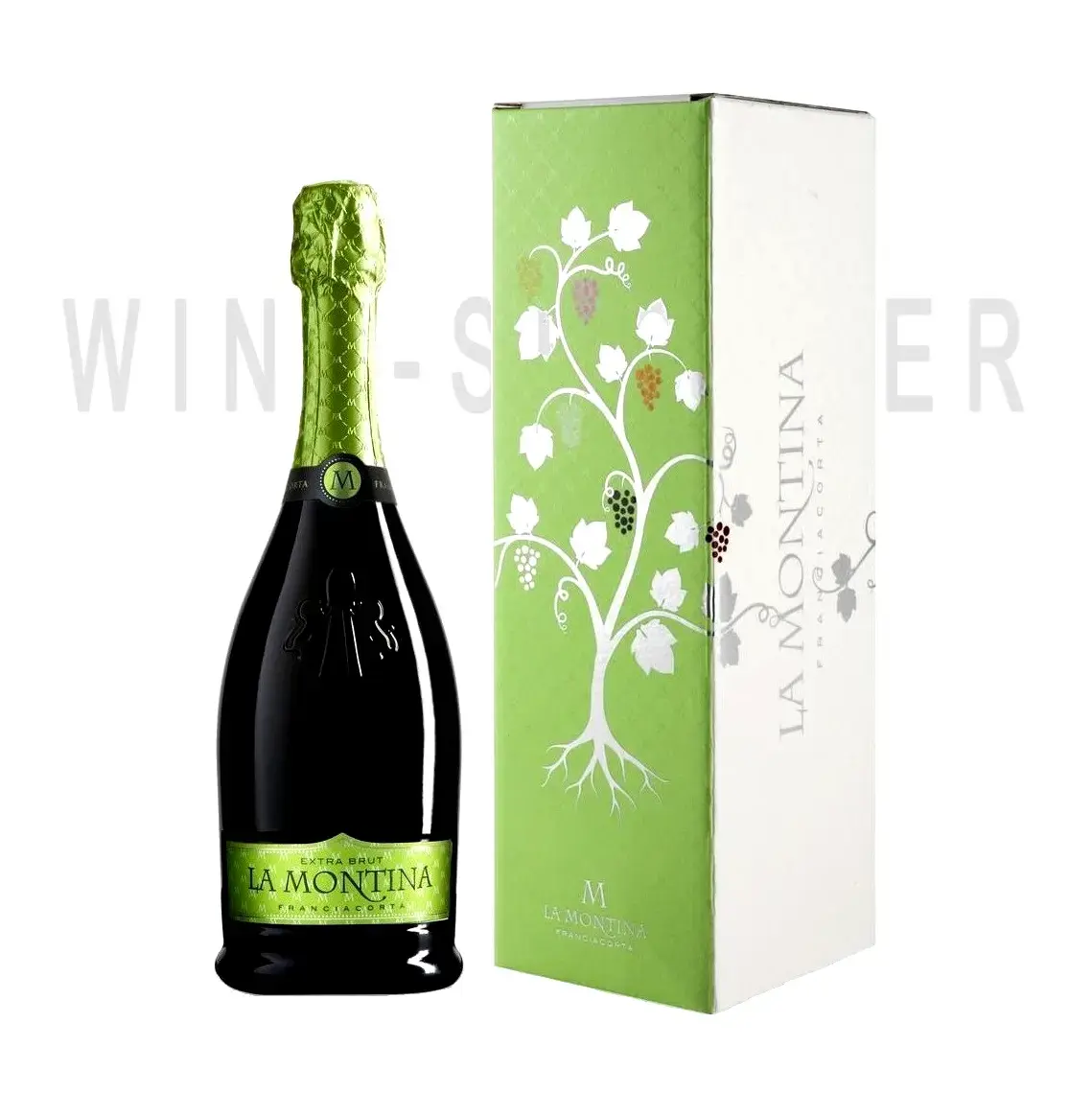 Игристое вино La Montina Franciacorta DOCG Extra Brut gift box 0.75 л