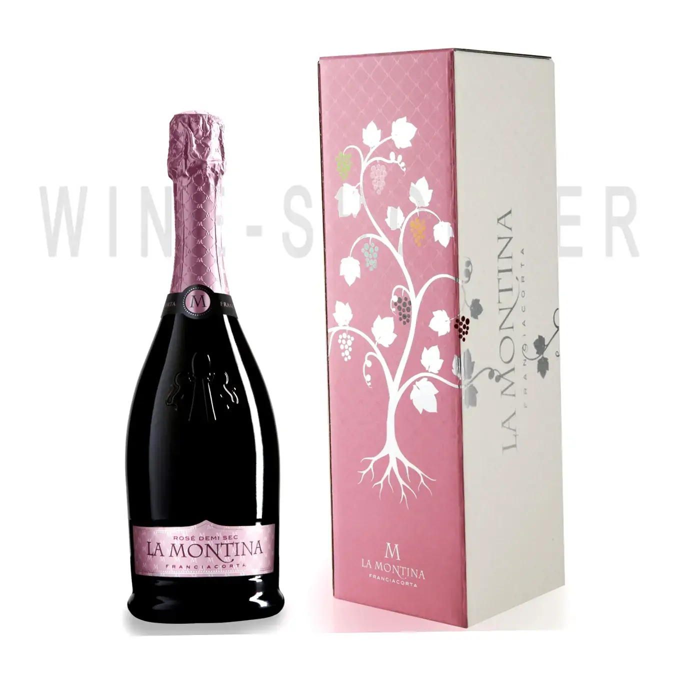 Игристое вино La Montina Franciacorta DOCG Rose Demi Sec gift box 0.75 л