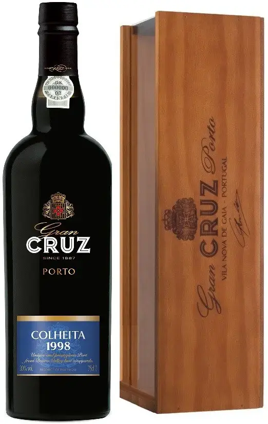 Портвейн Gran Cruz Colheita wooden box 1998 0.75 л