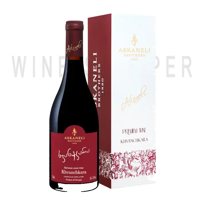 Вино Askaneli Brothers Khvanchkara in gift box 0.75 л