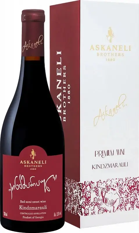 Вино Askaneli Brothers Kindzmarauli, gift box, 0.75 л