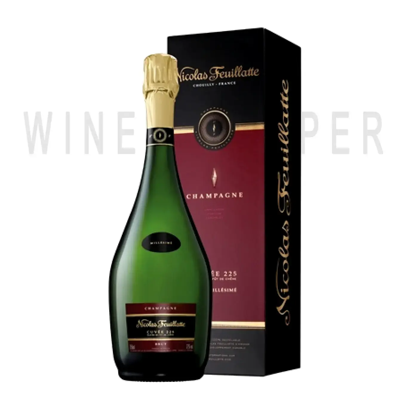 Шампанское Nicolas Feuillatte Brut Cuvee 225, gift box 2008 0.75 л