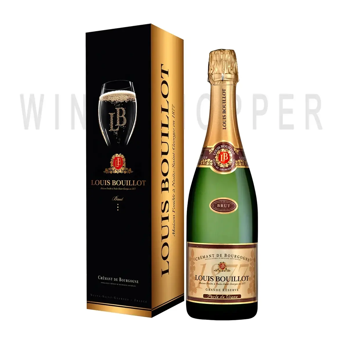 Игристое вино Louis Bouillot Brut Gran Reserve in gift box 0.75 л