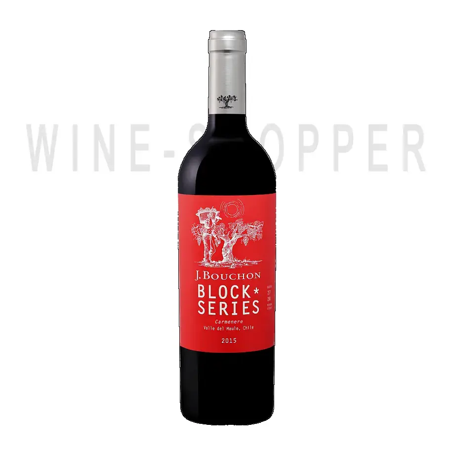 Вино Block Series Carmenere Maule DO J. Bouchon 2015 0.75 л