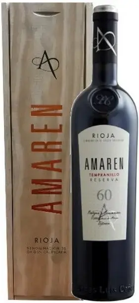 Вино Amaren Reserva Tempranillo 60 Rioja DOC, wooden box, 1.5 л