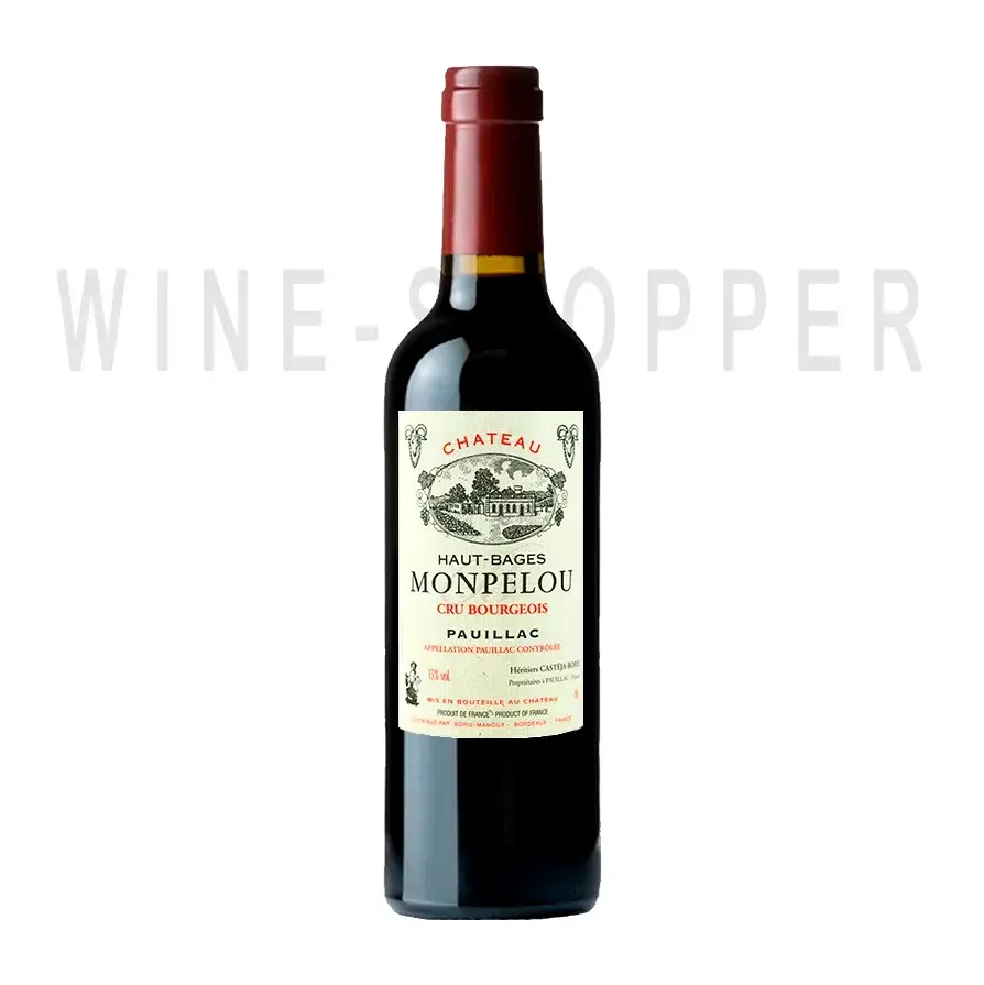 Вино Chateau Haut-Bages Monpelou, Pauillac AOC 2015 0.375 л