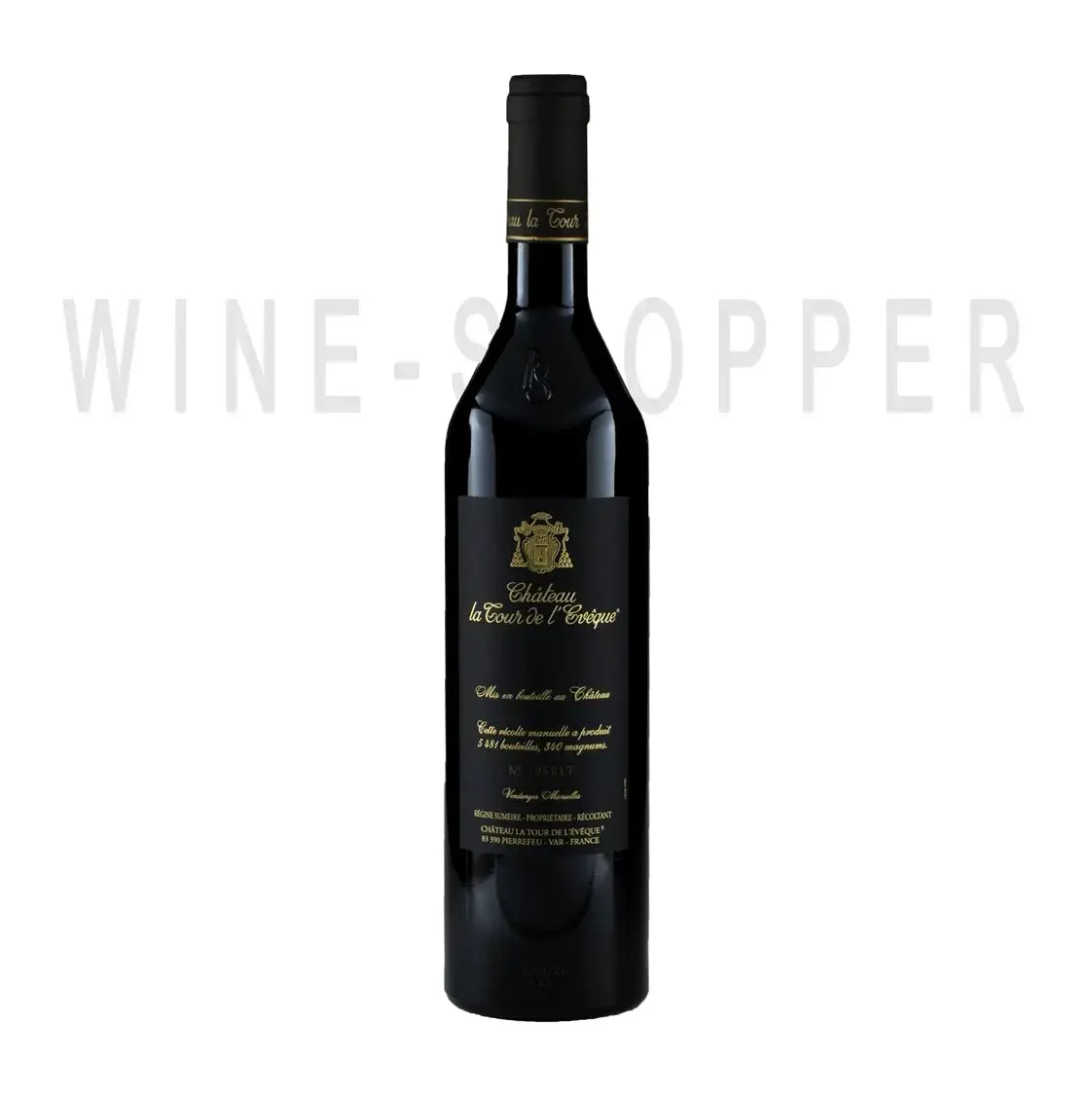 Вино Chateau La Tour de L'Eveque, Noir & Or, Cotes de Provence AOC 2015 0.75 л