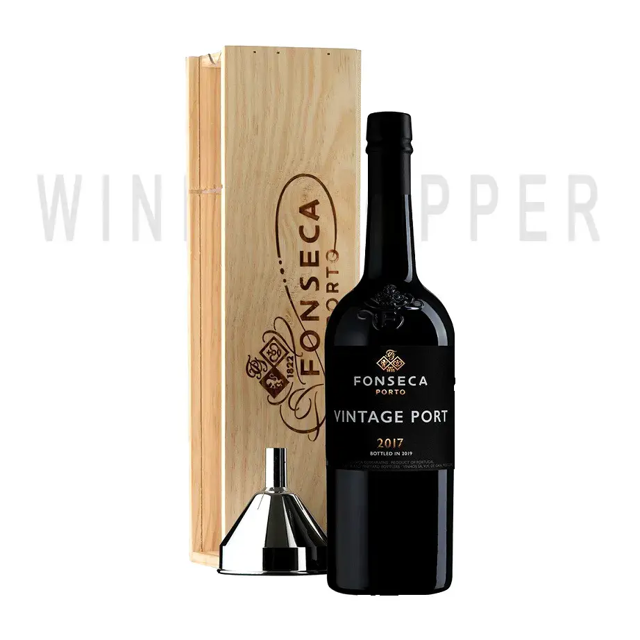 Портвейн Fonseca, Vintage Port, 2017, wooden box 2017 0.75 л