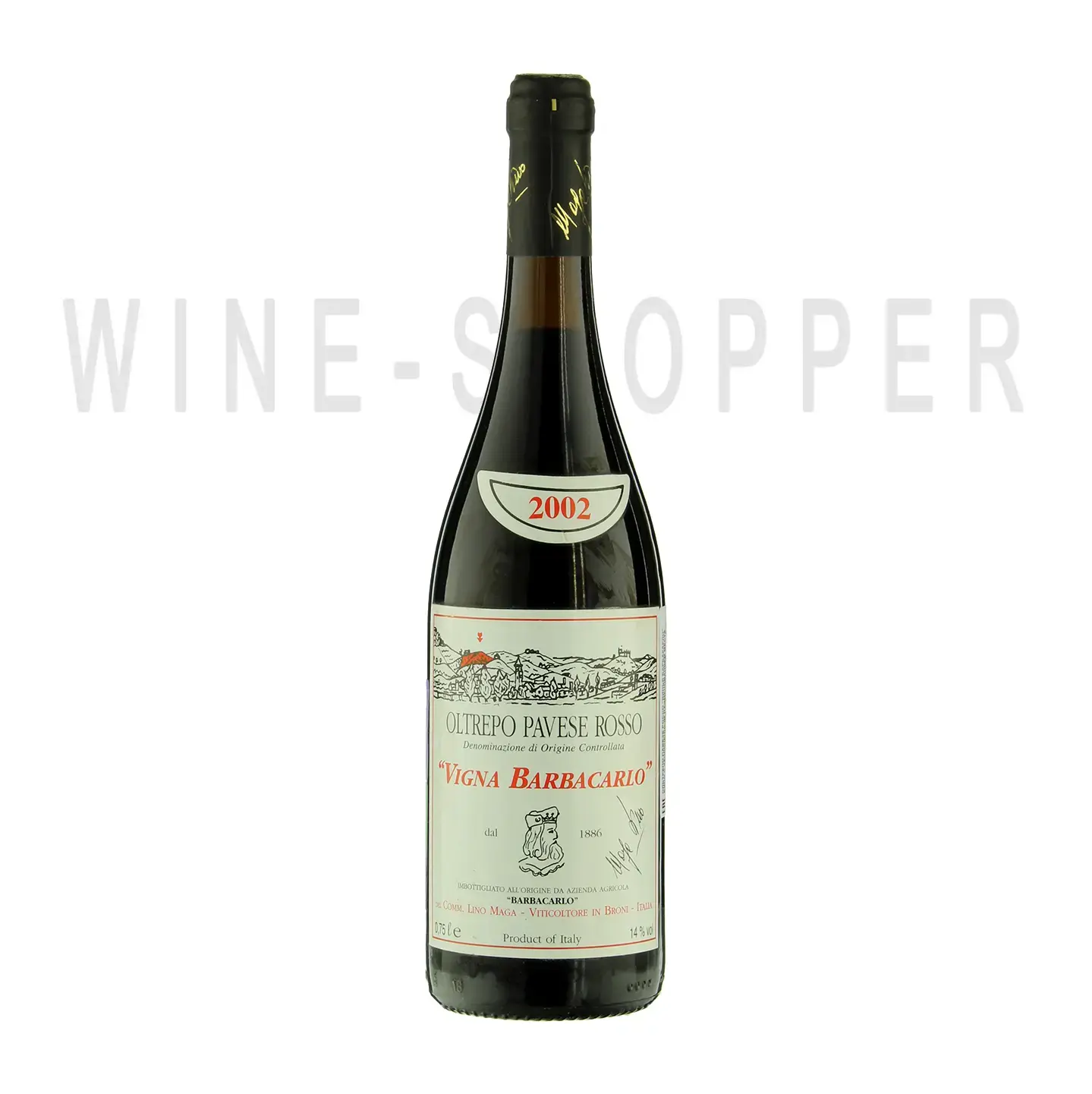 Вино Lino Maga Vigna Montebuono OltrepoPavese Rosso DOC 2002 0.75 л