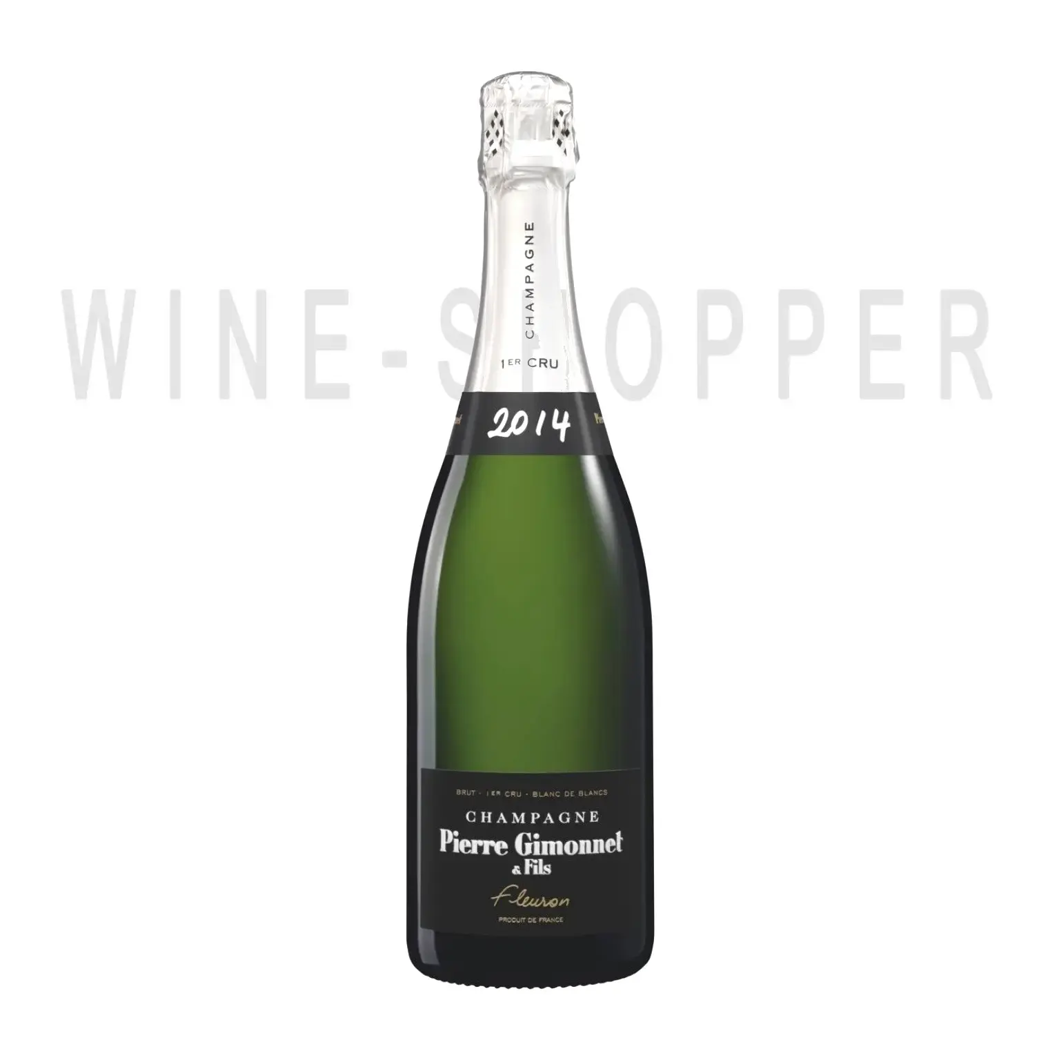 Шампанское Pierre Gimonnet & Fils, Fleuron Blanc de Blancs Brut 1er Cru, Champagne AOC 2014 0.75 л