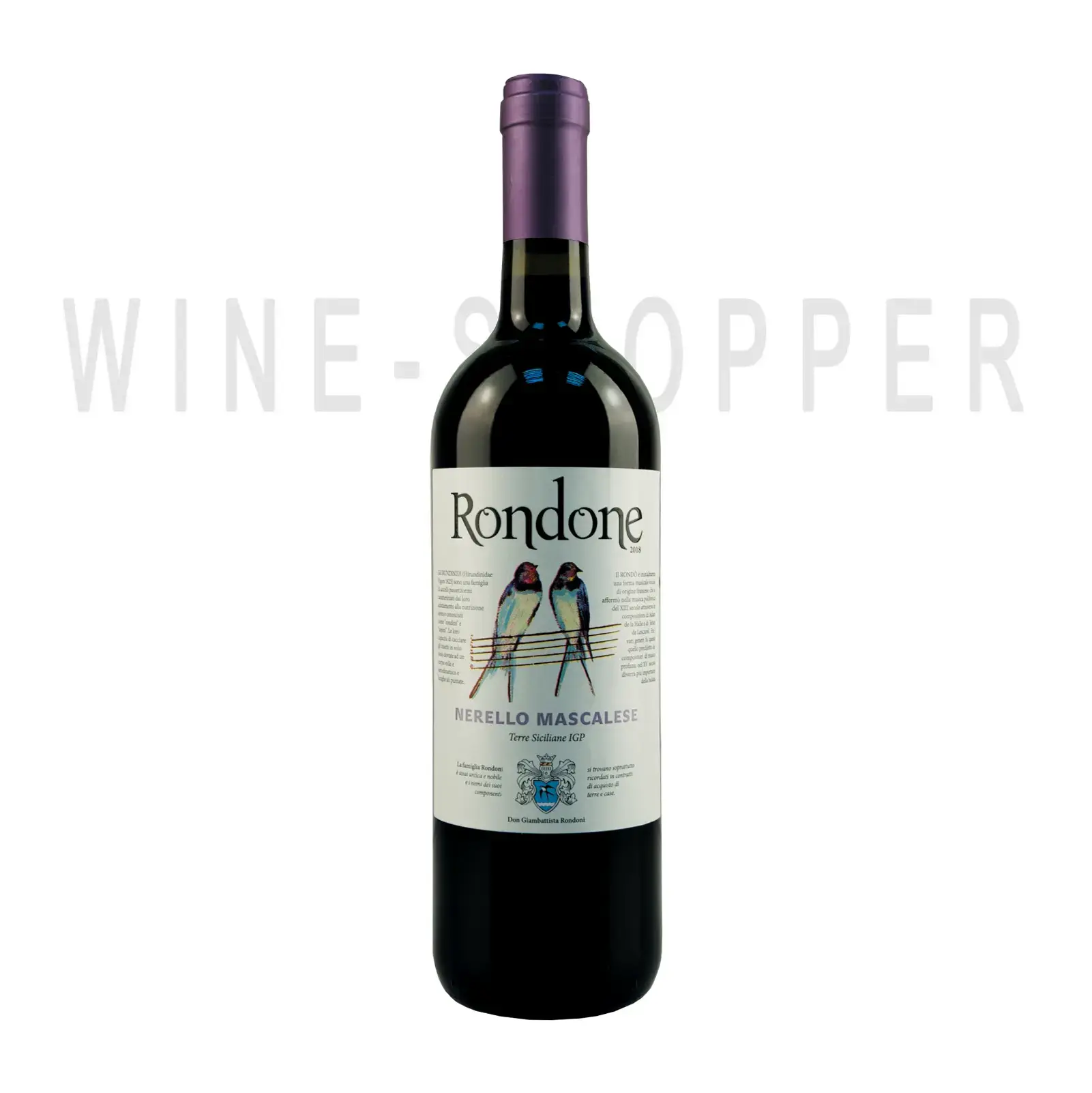 Вино Rondone Nerello Mascalese, Terre Siciliane IGP 2022 0.75 л