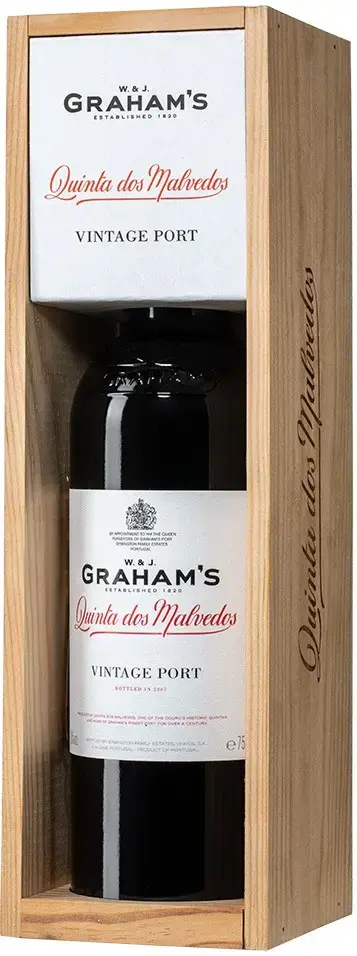 Портвейн Graham's, Quinta dos Malvedos Vintage Port, 2008, wooden box 2008 0.75 л