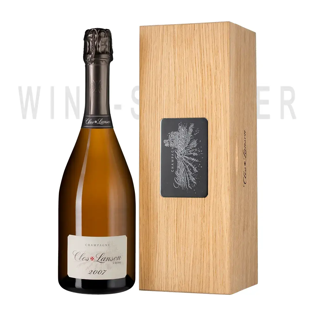 Шампанское Lanson, Clos Lanson Blanc de Blancs, 2007, wooden box, 0.75 л