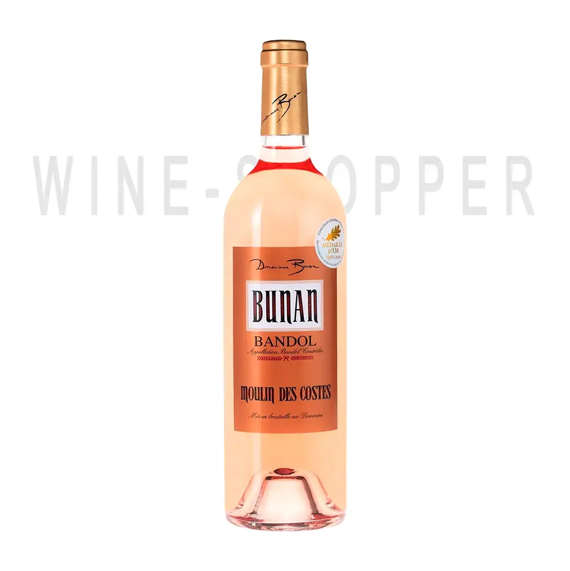 Вино Domaine Bunan Moulin des Costes Rose 2019 0.75 л