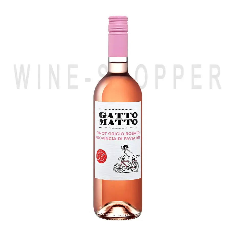 Вино Villa degli Olmi, Gatto Matto Pinot Grigio Rosato, Provincia di Pavia IGT 2019 0.75 л