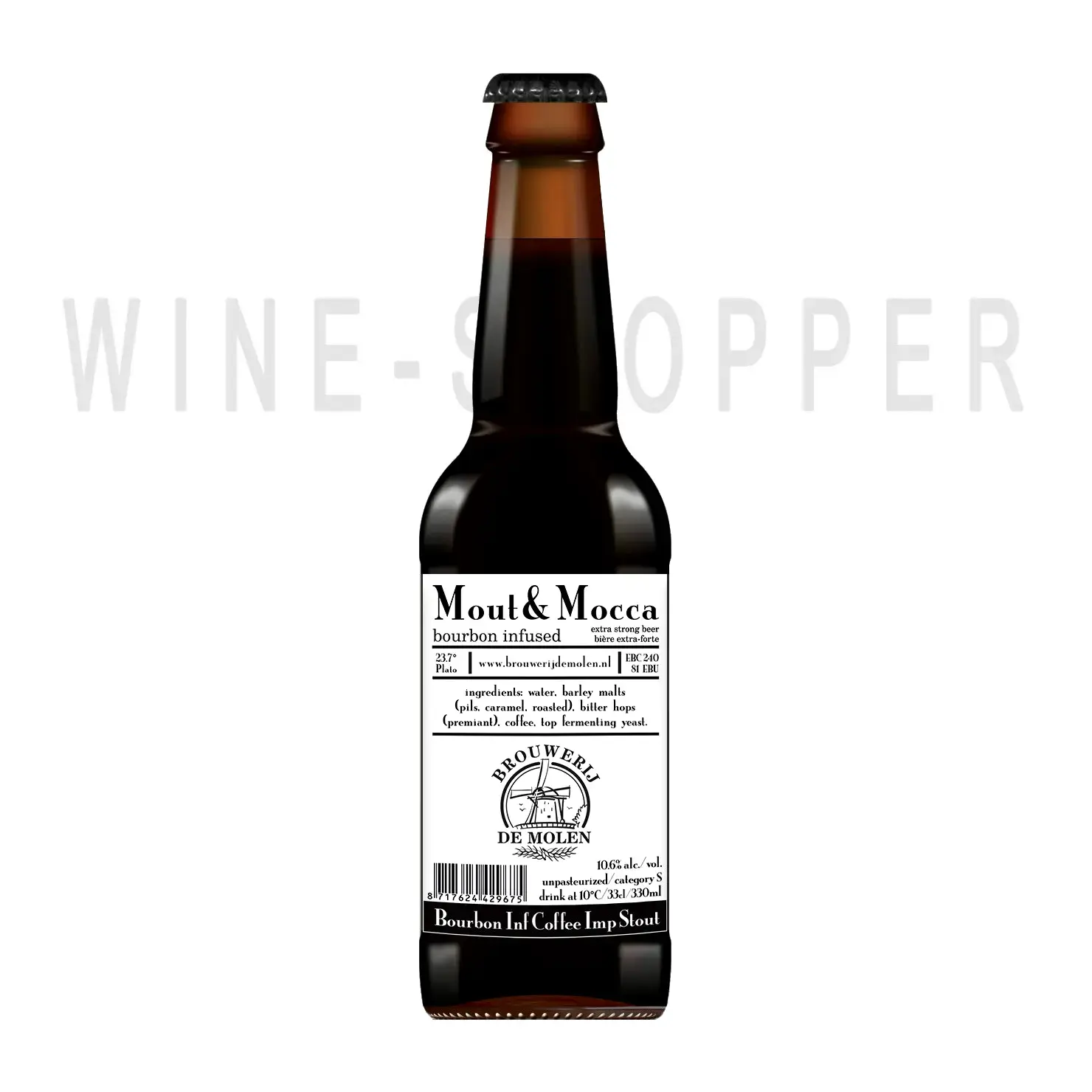 Пиво De Molen, Mout & Mocca Bourbon Infused 0.33 л