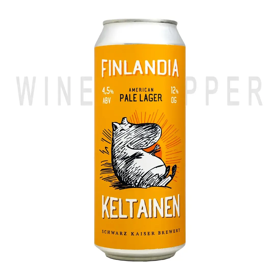 Пиво Schwarz Kaiser, Finlandia Keltainen, in can 0.5 л