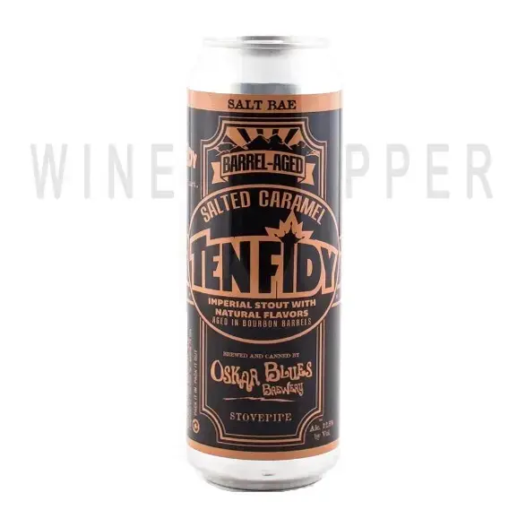 Пиво Oskar Blues, Ten Fidy Barrel-Aged Salted Caramel, in can 0.568 л