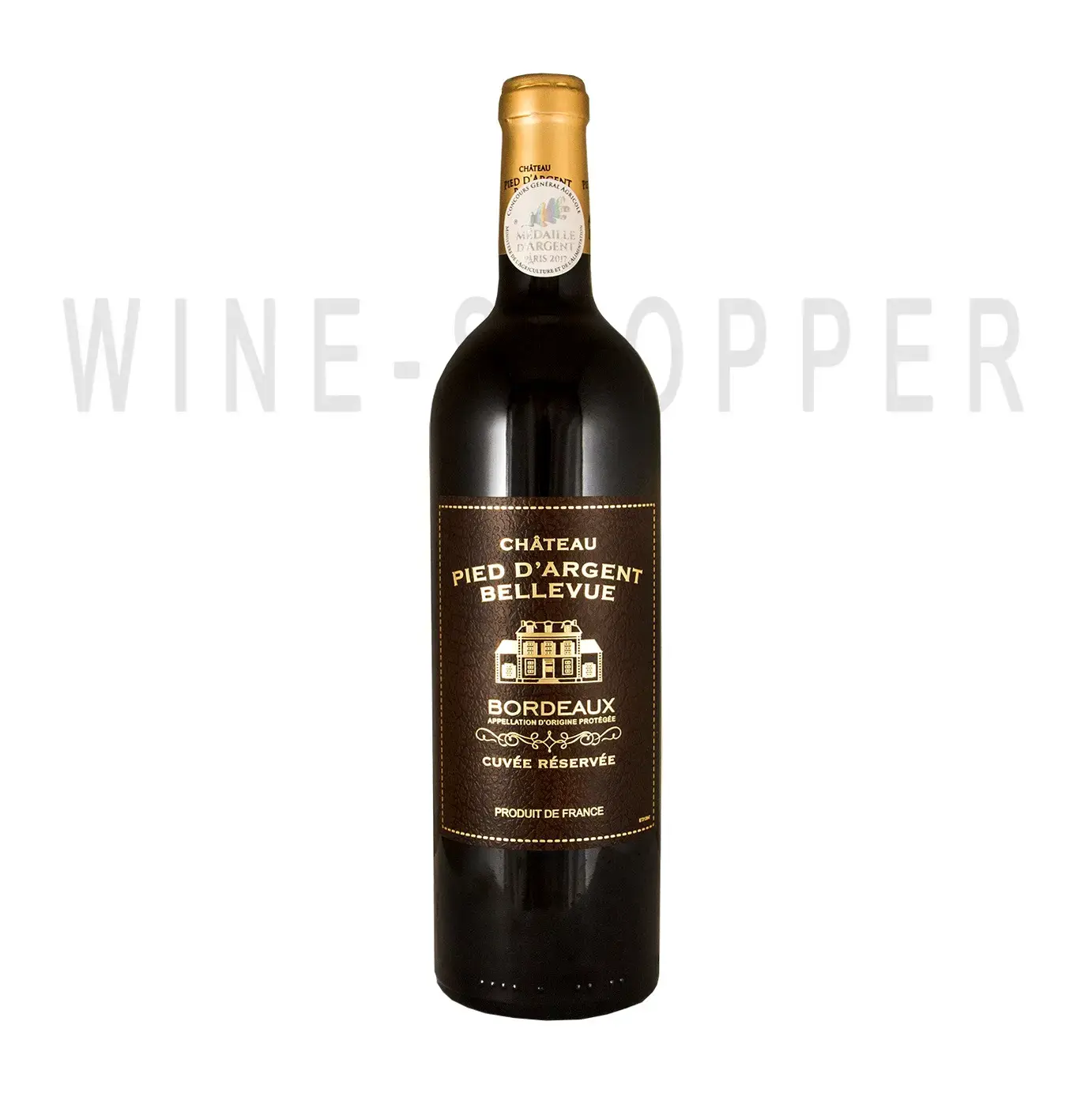 Вино Сhateau Pied d'Argent Bellevue, Bordeaux AOC 0.75 л