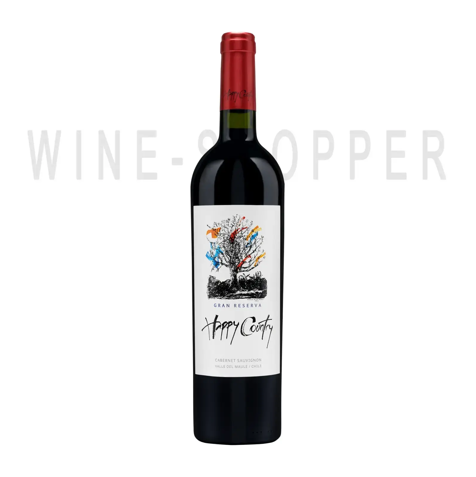 Вино Happy Country Gran Reserva Cabernet Sauvignon, Central Valley DO 0.75 л