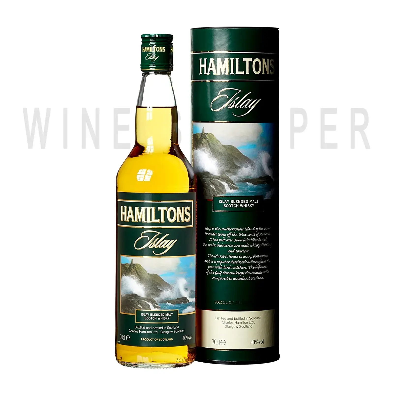 Виски Hamiltons Islay Blended Malt, in tube 0.7 л