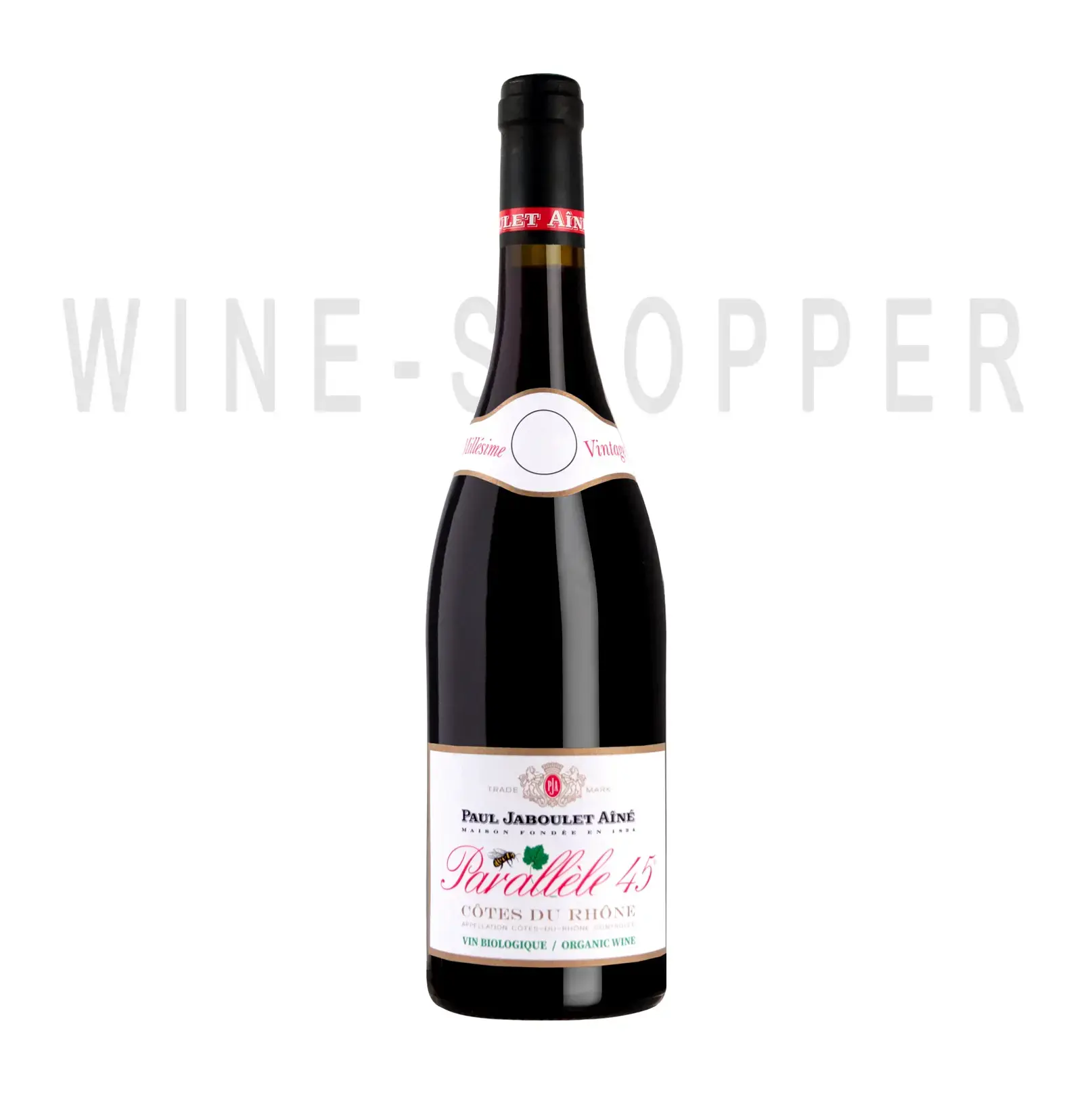 Вино Paul Jaboulet Aine, Parallele 45 Rouge, Cotes du Rhone 2018 0.375 л