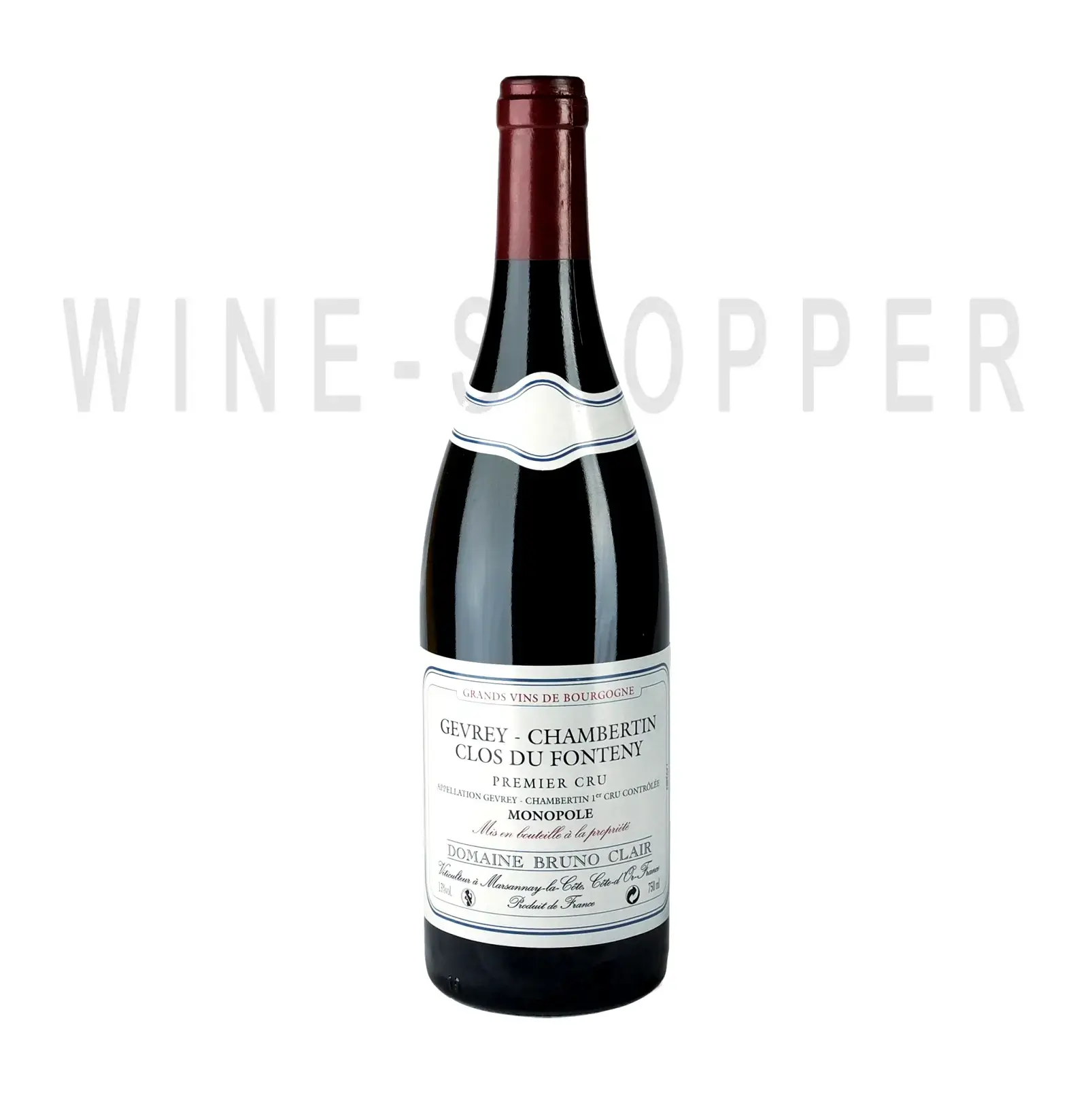 Вино Domaine Bruno Clair, Gevrey-Chambertin Premier Cru Clos du Fonteny 2015 0.75 л