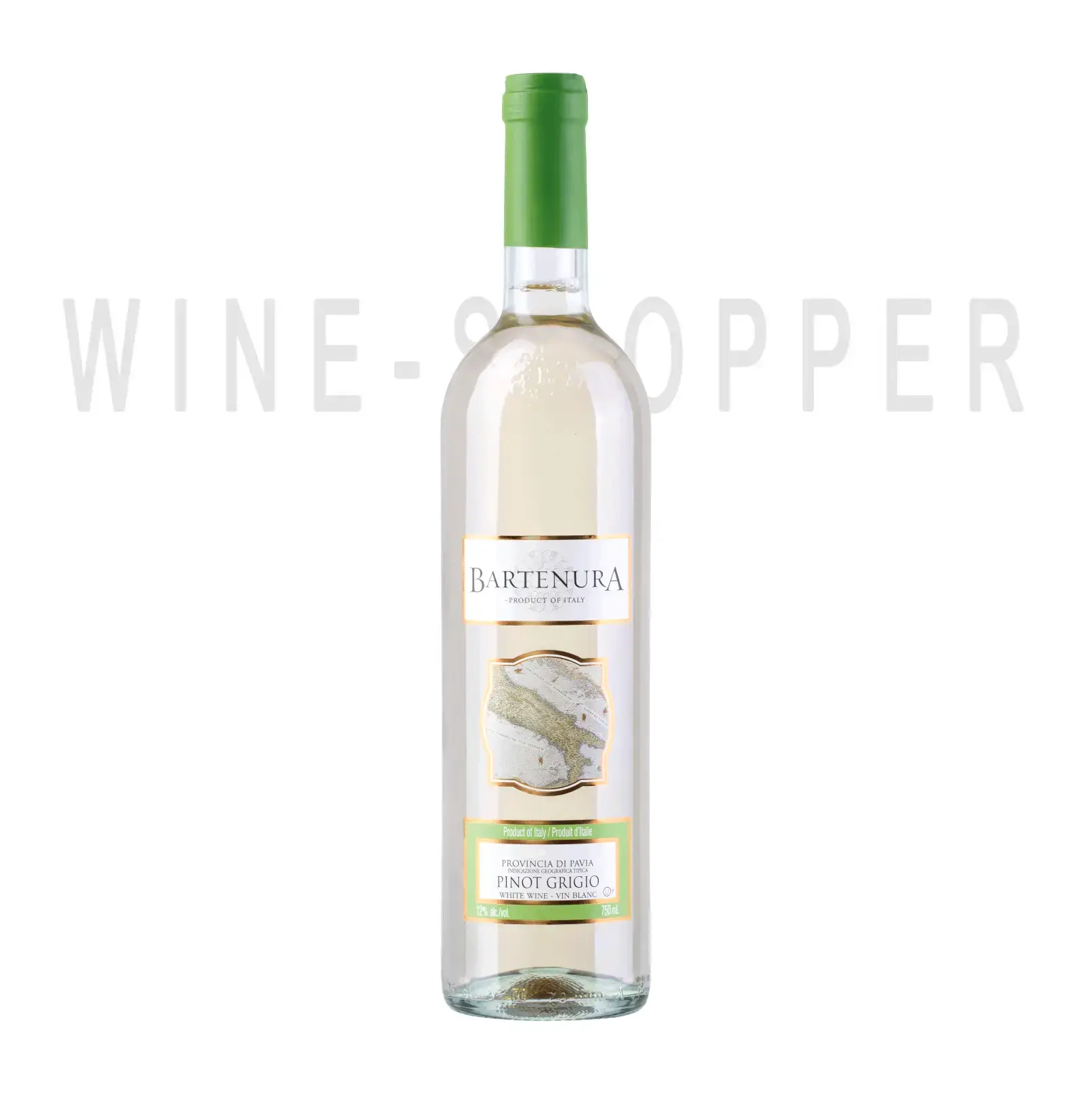 Вино Bartenura, Pinot Grigio delle Venezie IGT 2019 0.75 л