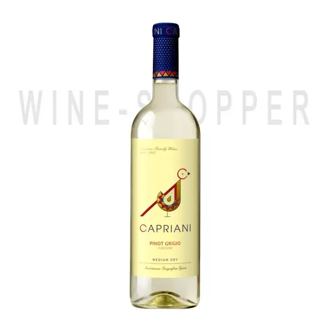 Вино Capriani Pinot Grigio Medium Dry, Rubicone IGT 0.75 л