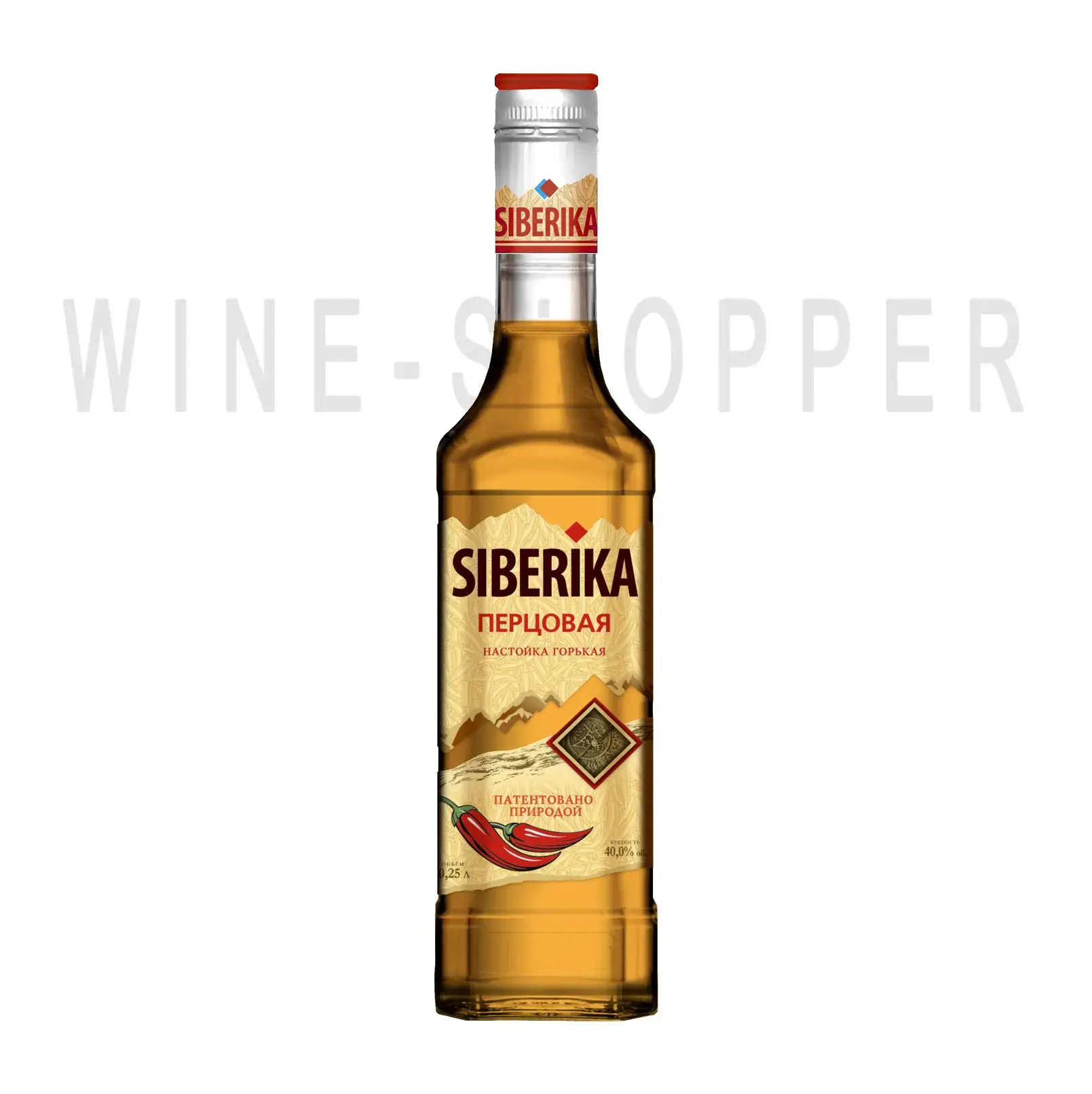 Ликер Сиберика Перцовая, Настойка горькая 0.25 л