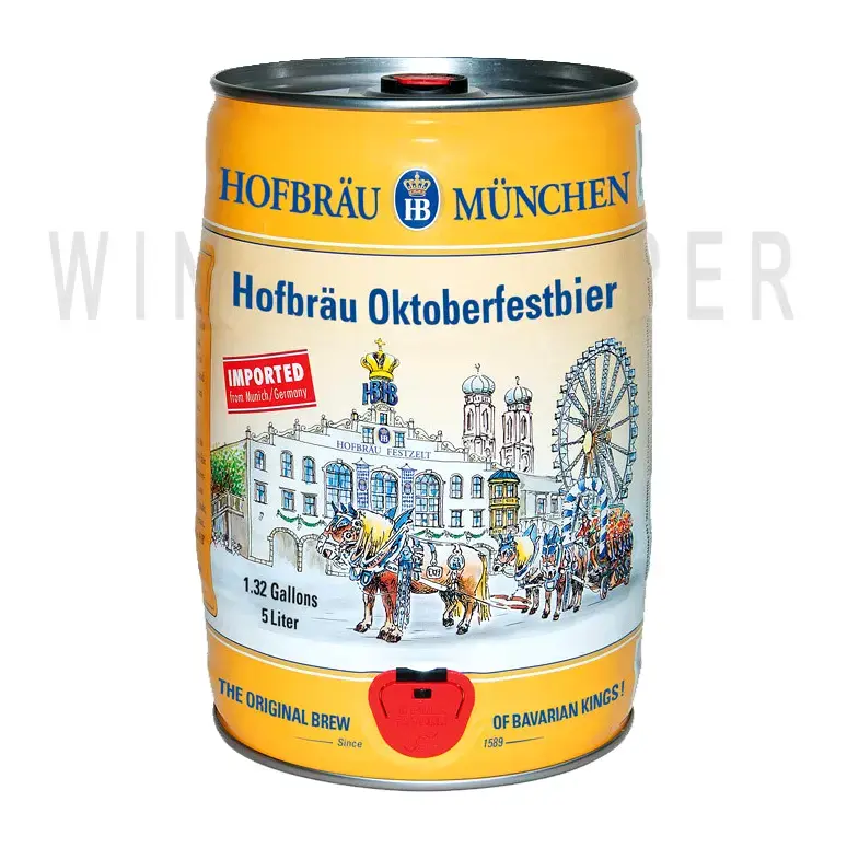 Пиво Hofbrau Oktoberfest, mini keg 5 л