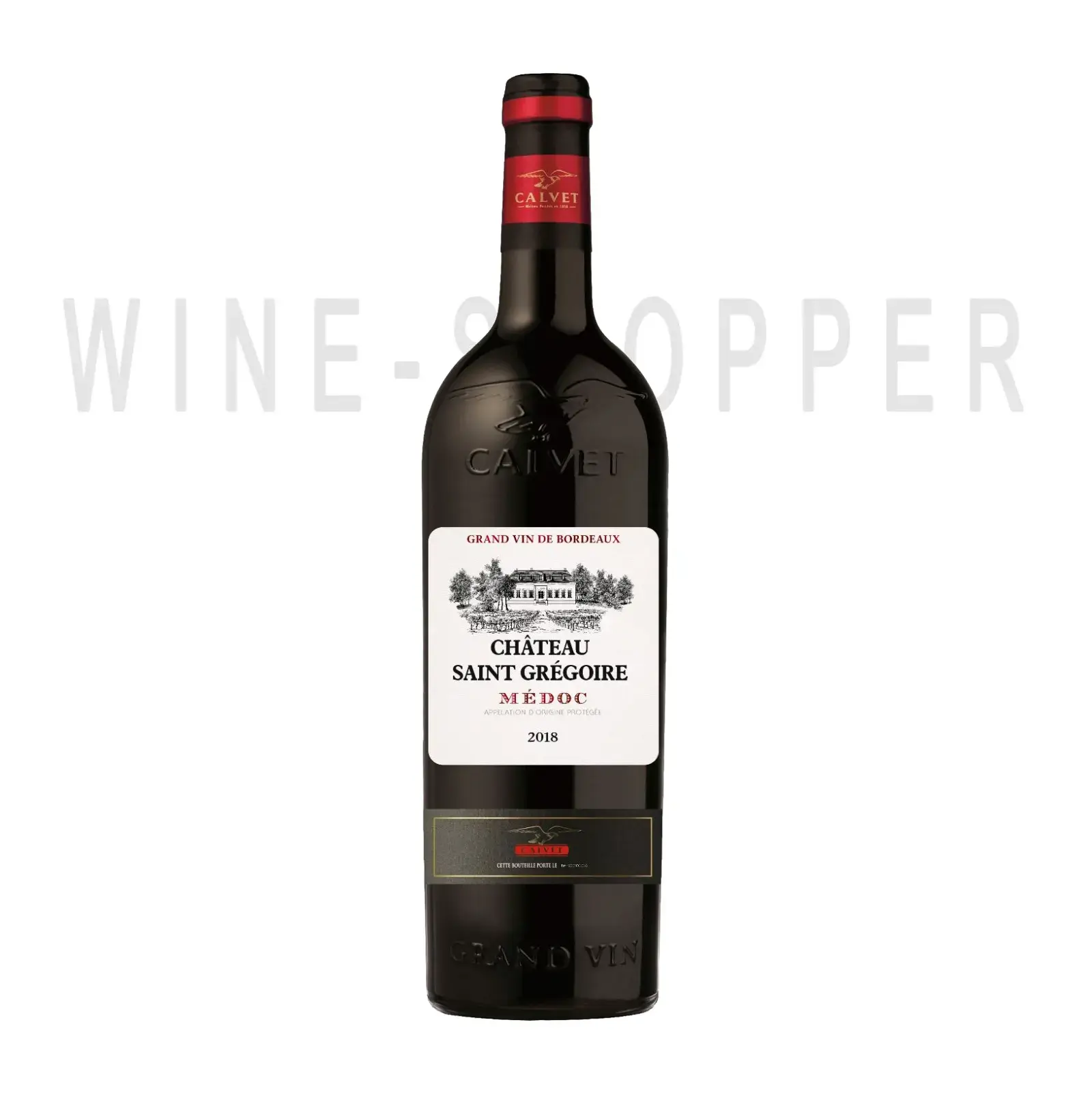 Вино Calvet, Chateau Saint Gregoire Medoc AOP 2018 0.75 л