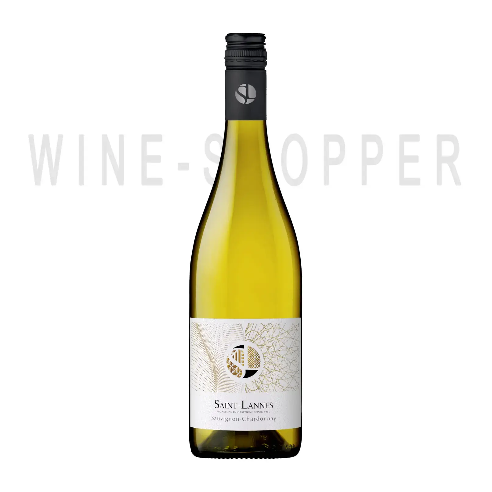 Вино Domaine Saint-Lannes, Sauvignon-Chardonnay, Cotes de Gascogne IGP 2019 0.75 л