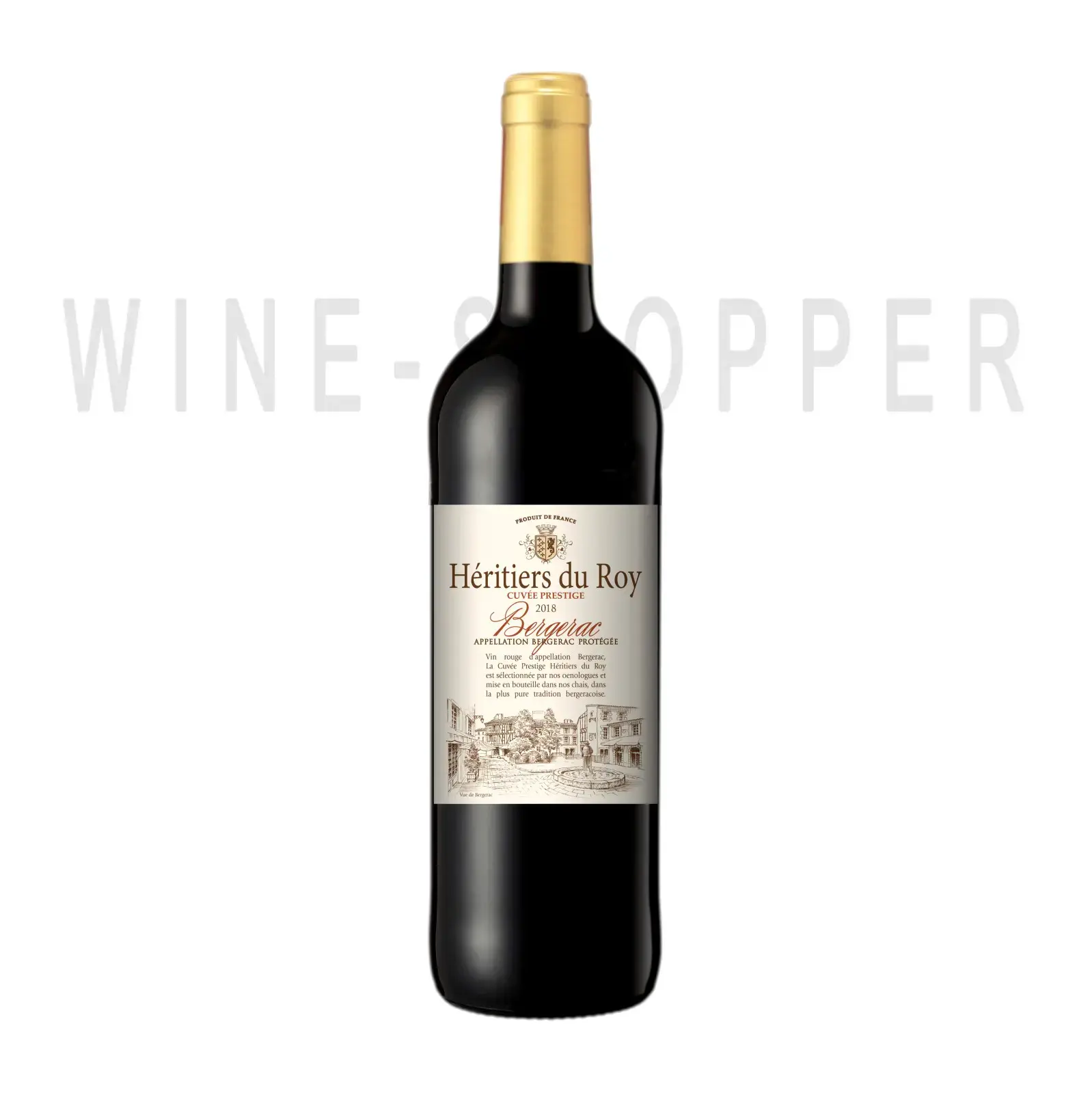 Вино Heritiers du Roy Cuvee Prestige, Rouge, Bergerac AOP 2018 0.75 л