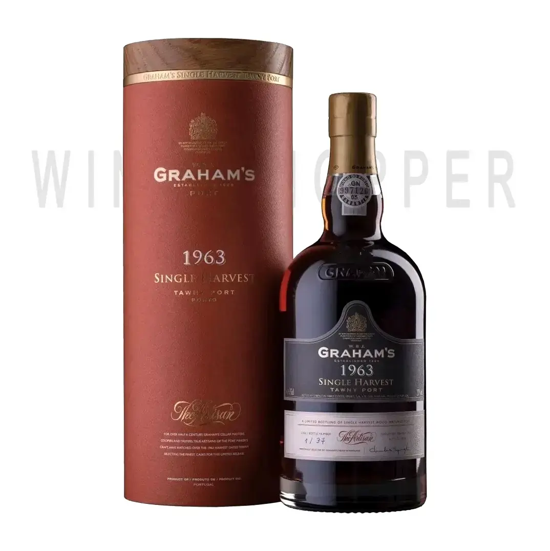 Портвейн Graham's Single Harvest Tawny Port gift tube 1963 0.75 л