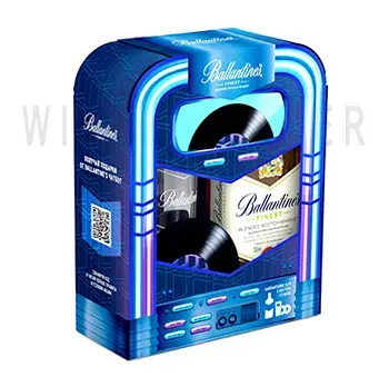Виски Ballantine's Finest, gift box with a glass, 0.7 л