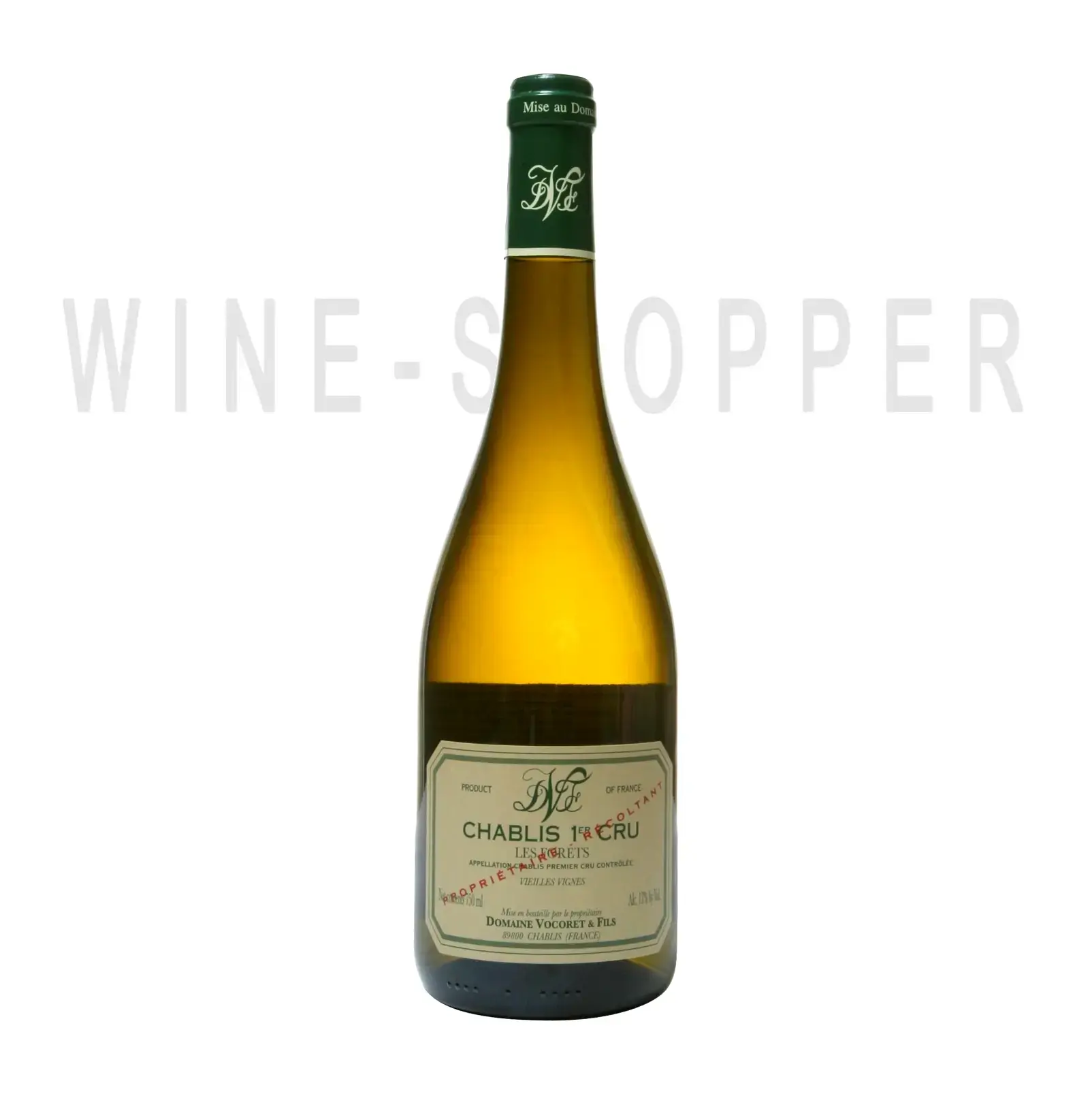Вино Domaine Vocoret, Les Forets Vieilles Vignes, Chablis 1-er Cru AOC 2018 1.5 л
