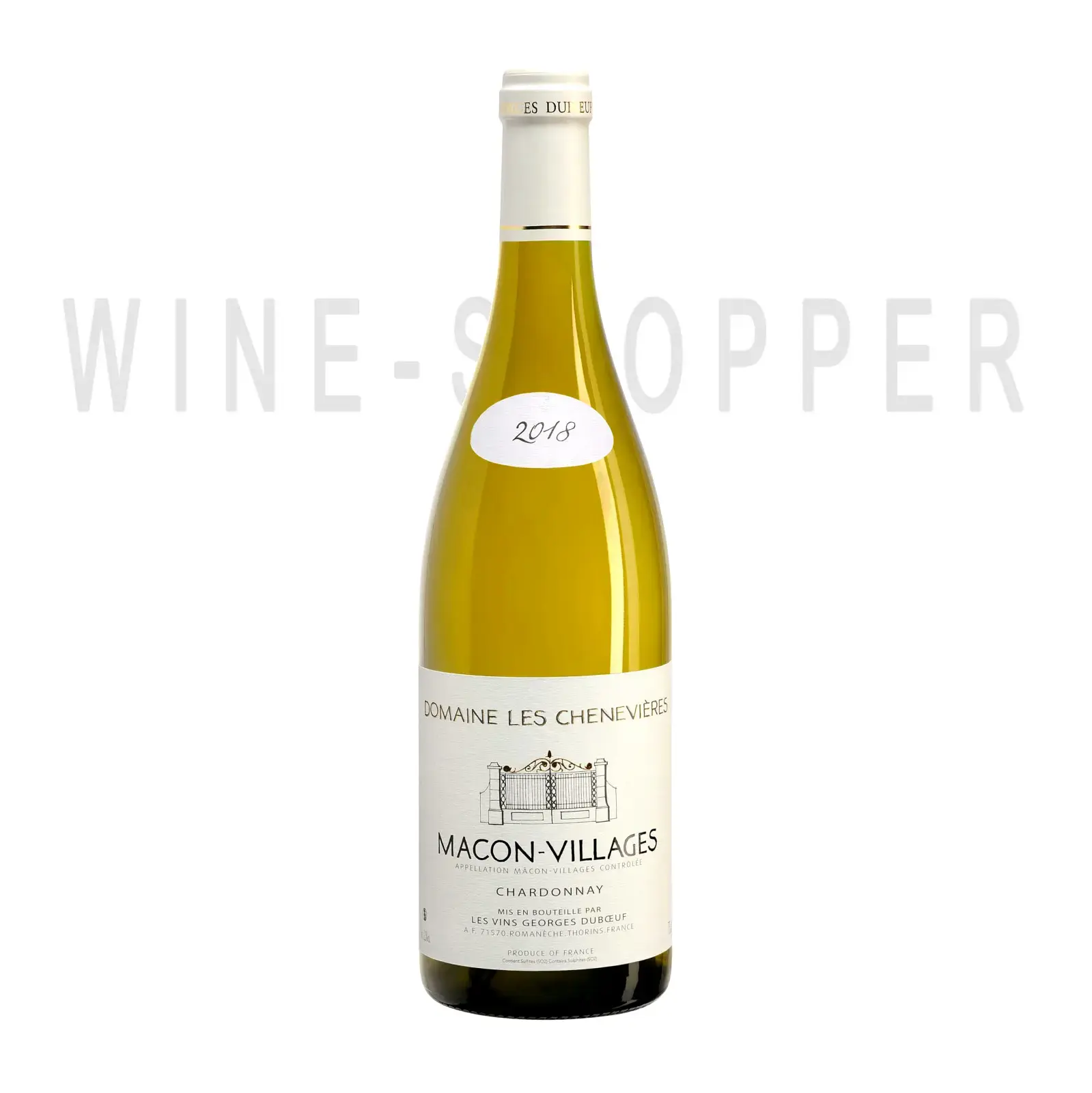 Вино Georges Duboeuf, Domaine Les Chenevieres, Macon-Villages AOC 2018 0.75 л