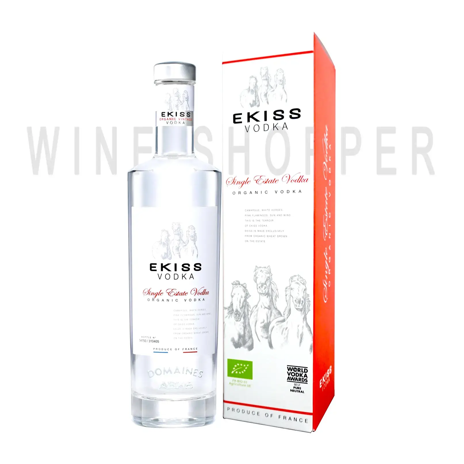 Водка Ekiss Single Estate, gift box 0.7 л