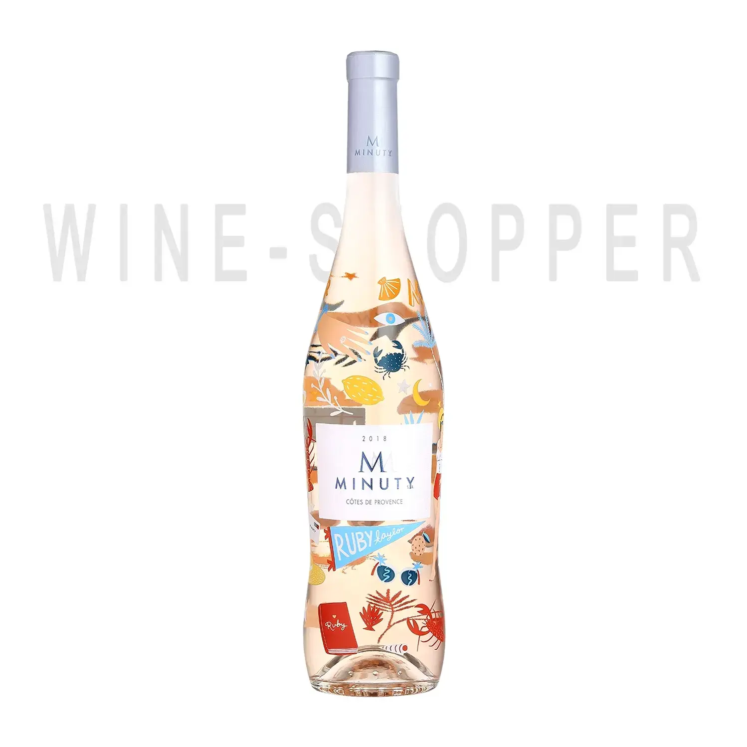 Вино M de Minuty Rose, Cotes de Provence AOC, 2018, Limited Edition by Ruby Taylor 2018 0.75 л
