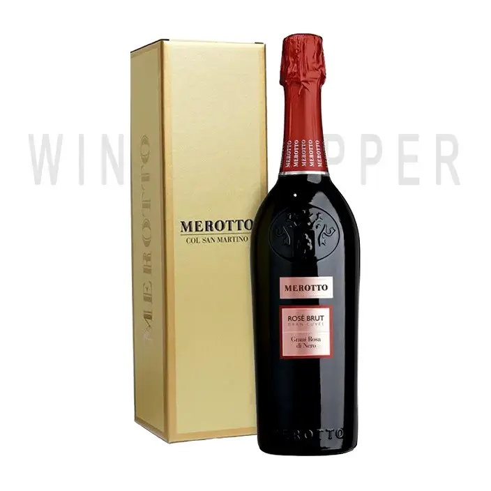 Игристое вино Merotto, Grani Rosa di Nero, Rose Brut Gran Cuvee, gift box 1.5 л