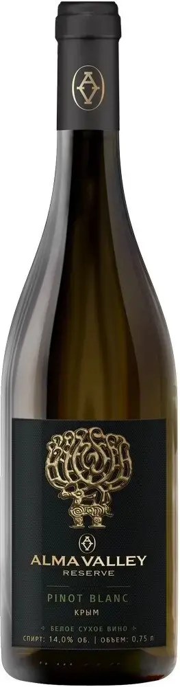Вино Alma Valley Pinot Blanc Reserve, 2019, 0.75 л 