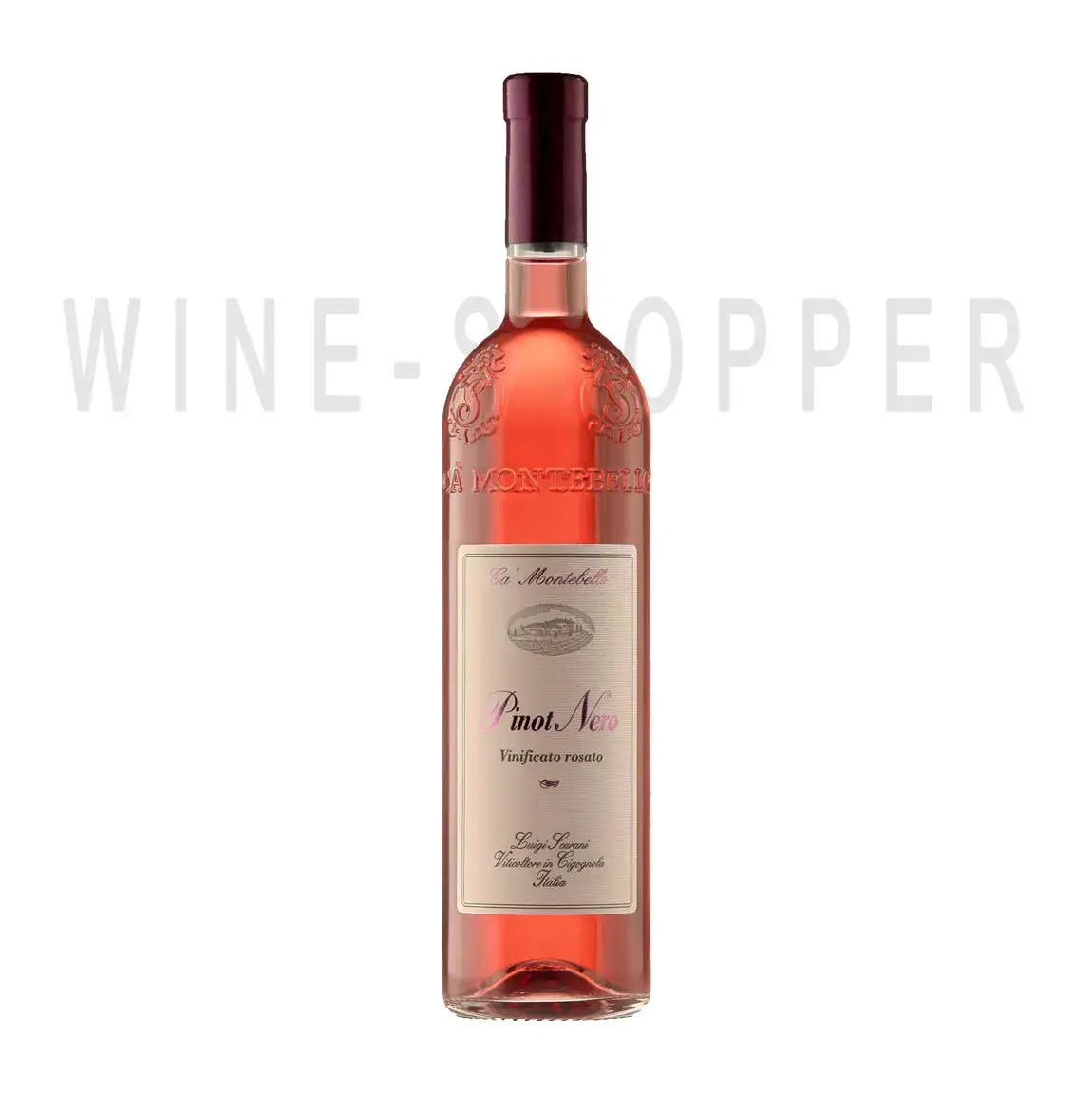 Игристое вино Ca' Montebello, Pinot Nero Rosato, Provincia di Pavia IGT 2018 0.75 л