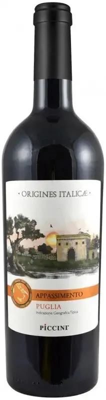 Вино Piccini Origines Italicae Negroamaro Appassimento Puglia IGT, 2019, 0.75 л