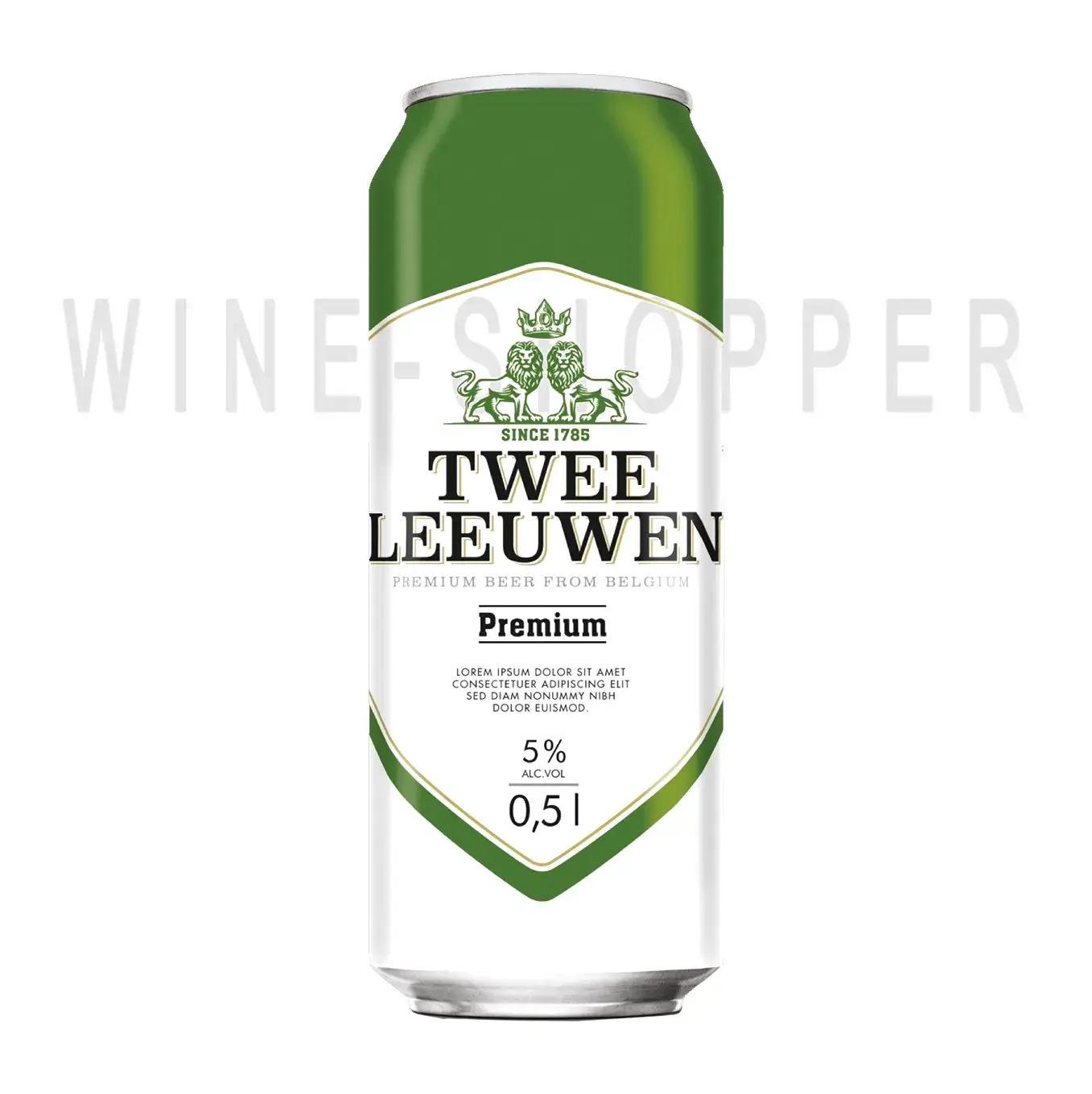 Пиво Twee Leeuwen Premium, in can 0.5 л