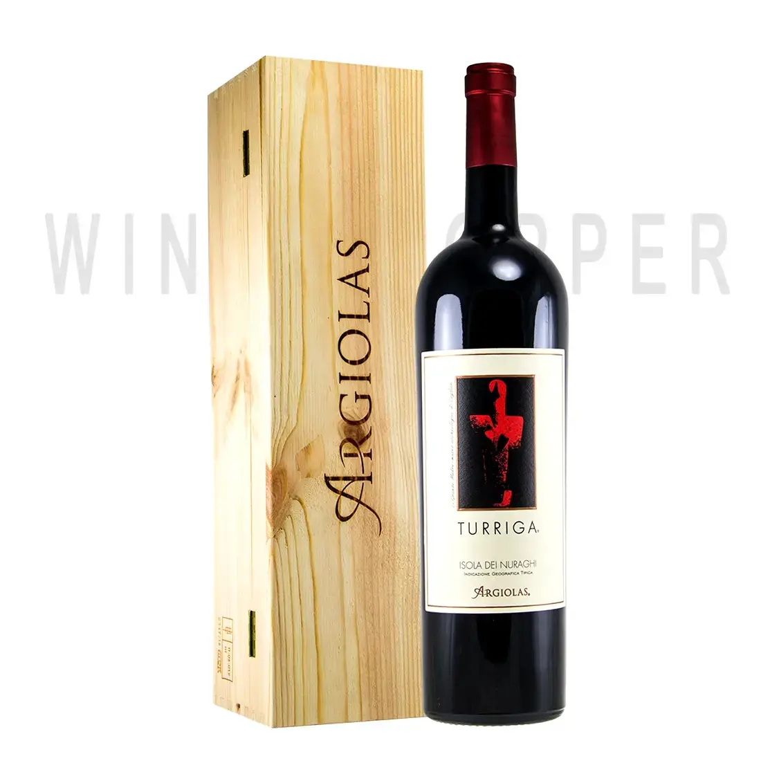Вино Turriga, Isola dei Nuraghi IGT, 2016, wooden box 2016 1.5 л