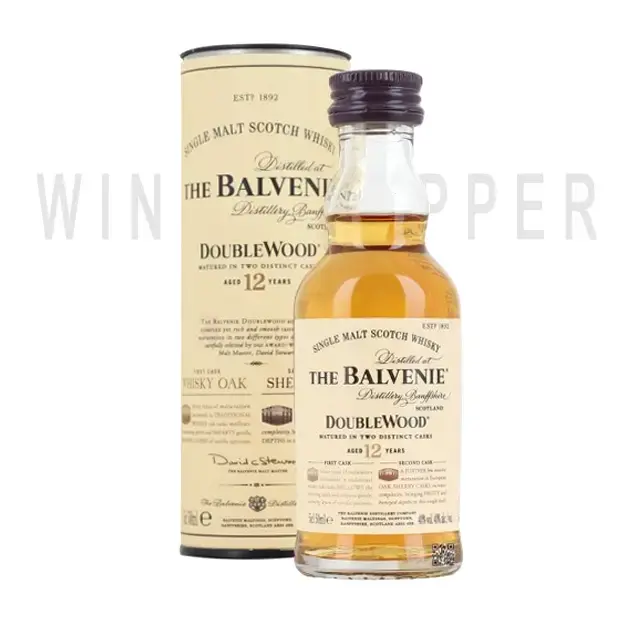 Виски Balvenie Doublewood 12 years old, gift tube, 0.05 л