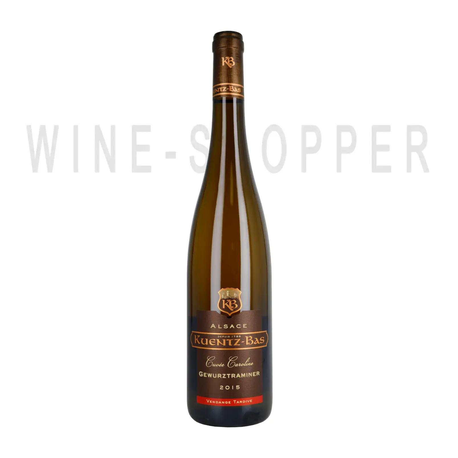 Вино Kuentz-Bas, Cuvee Caroline Gewurztraminer Vendange Tardive, Alsace AOC 2015 0.75 л