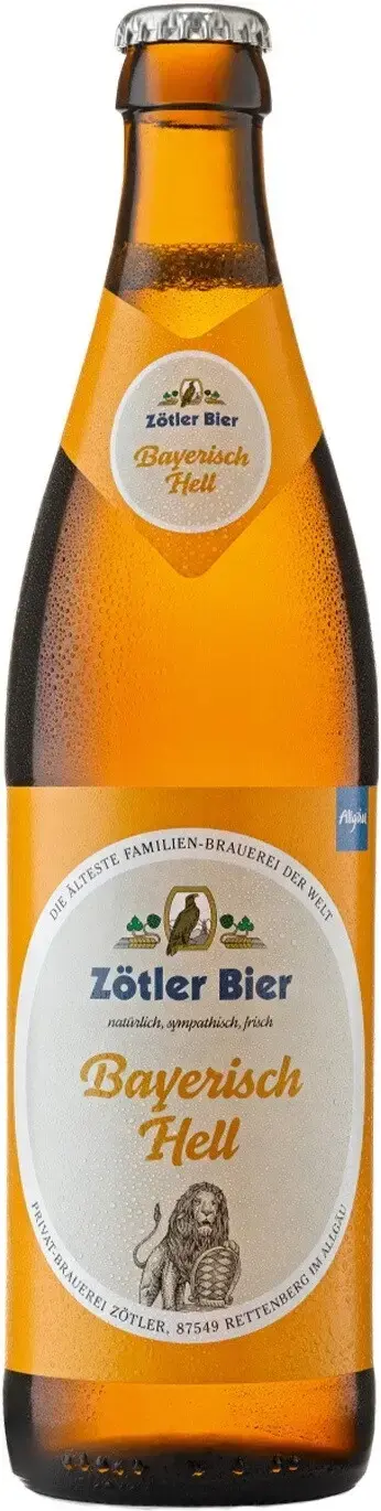 Пиво Zotler Bayerisch Hell, 0.5 л