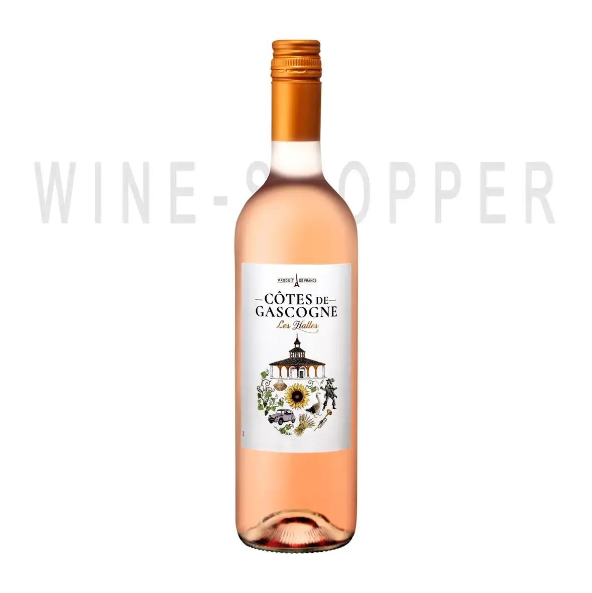 Вино Plaimont, Les Halles Cotes de Gascogne Rose IGP 2018 0.75 л